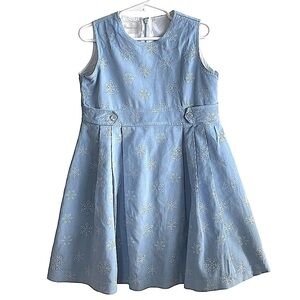 Strasburg Light Blue Corduroy Jumper Dress size 5
